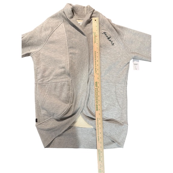 WEAR by Erin Andrews Womens Gray GB Packers Sherpa Open Front Cardigan Jacket L - Picture 6 of 12